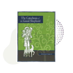 The Catechesis of the Good Shepherd Journal 2018 with a picture of a person and a dog.
