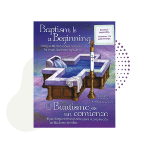a Baptism Is a Beginning (Bautismo Es un Comienzo) Bilingual Resource with a picture of a bed in it.