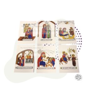 Infancy Narrative Card Set featuring a nativity scene.