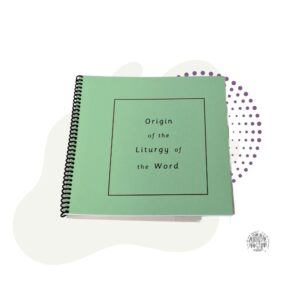 a green notebook with a quote on it.