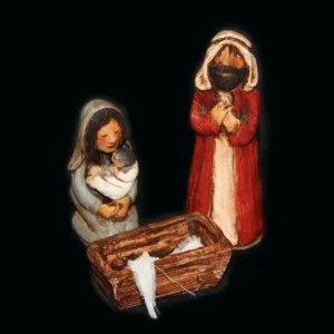a nativity scene of a baby jesus in a manger.