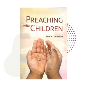 A Preaching with Children cover with two hands holding a pearl.