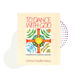 A copy of To Dance with God with a cross on top of it.