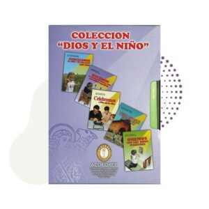 A Colección "Dios Y El Niño" with a bunch of pictures on it.