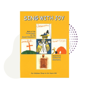 A children's book with a picture of Sing With Joy on it.