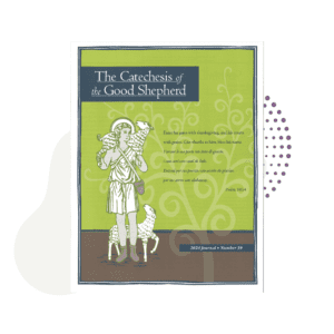 Cover of "The Catechesis of the Good Shepherd Journal 2024," featuring an illustration of a shepherd with sheep and a quote from Psalm 100:4.